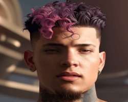 He often colors his hair and changes his looks.